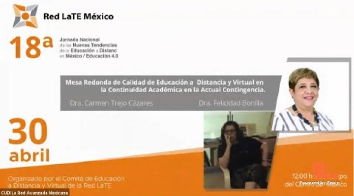 Preview image for the video "Calidad en Educación a Distancia en la actual contingencia | Mesa Redonda | #RedLaTEMx".