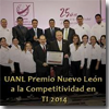 UANL Premio Nuevo León a la Competitividad en TI 2014 