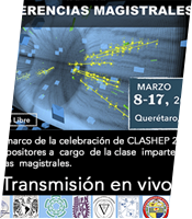 Transmisión en vivo de Conferencias Magistrales en el marco de la CLASHEP 2017