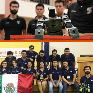 Impone robot mexicano record de salto en competencia internacional