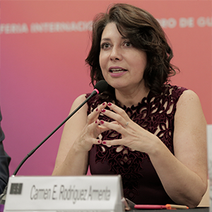 La Dra. Carmen Rodríguez Armenta, Vicerrectora Ejecutiva de la Universidad de Guadalajara