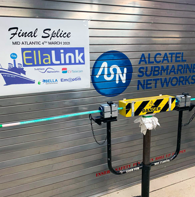 ¡La conexión trasatlántica del cable EllaLink está completa!