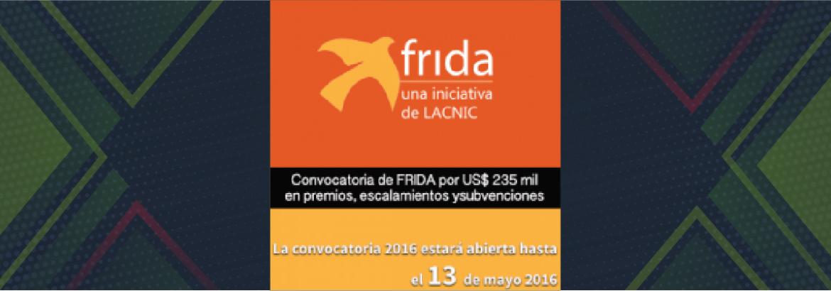 Convocatoria de FRIDA por US$ 235 mil en premios, escalamientos y subvenciones