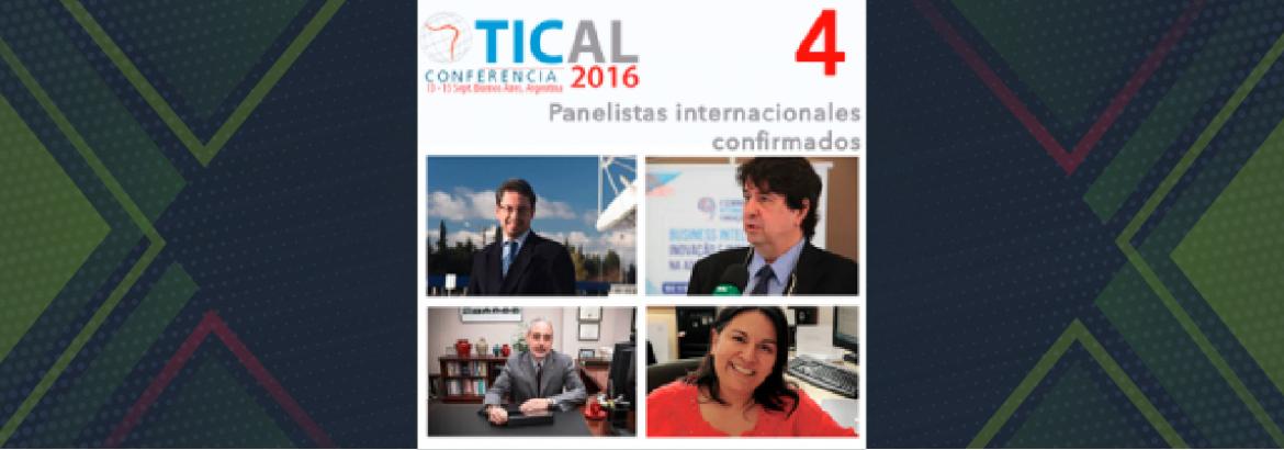 Cuatro panelistas internacionales ya confirmados en TICAL2016