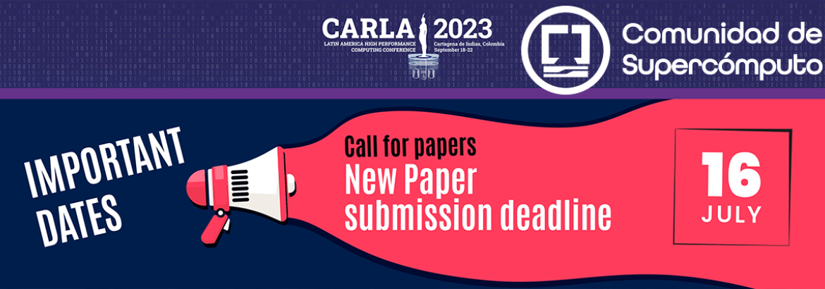 New paper submission deadline: July 16th, 2023