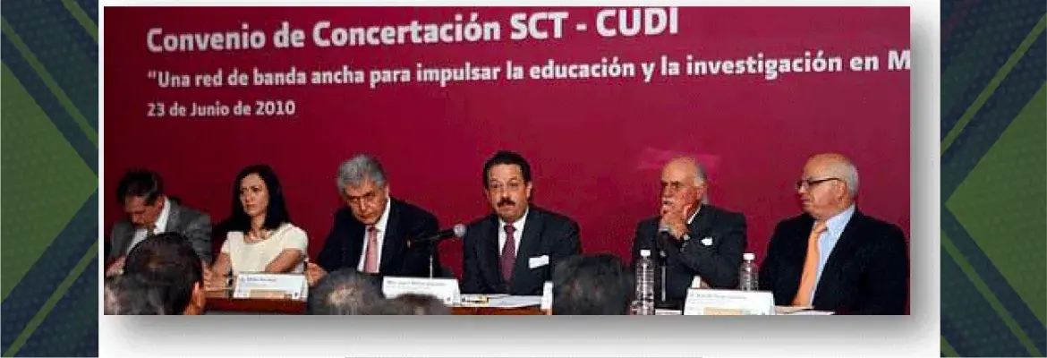 Firma del convenio de concertación SCT - CUDI