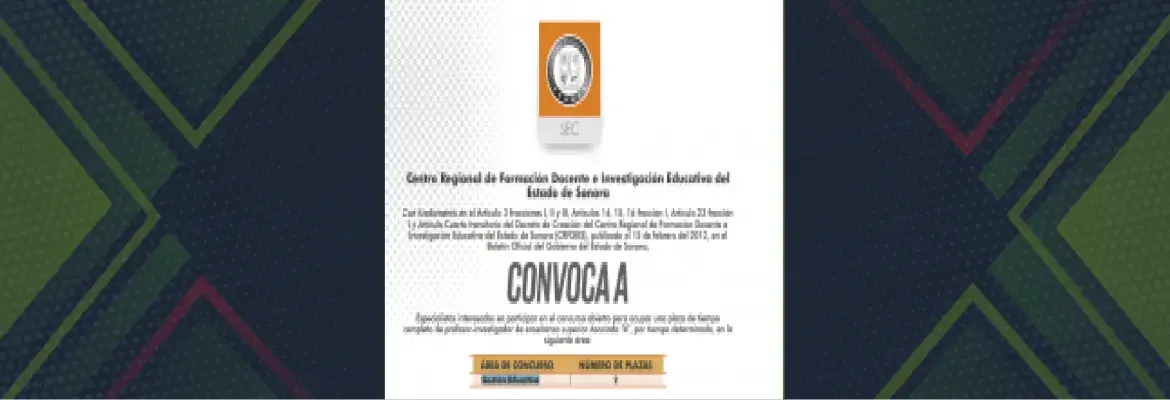 Concurso abierto para ocupar una plaza de tiempo  completo de profesor-investigador de enseñanza superior Asociado “A