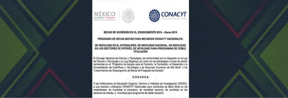 Convocatorias para becas de maestría y doctorado