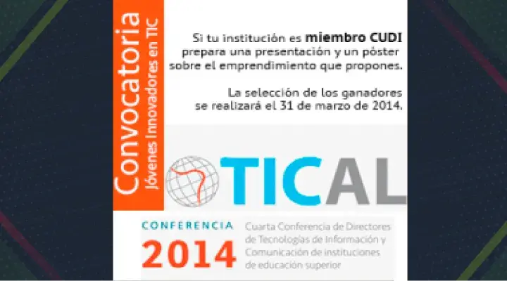 TICAL 2014. Convocatoria para taller de Jóvenes Innovadores en TIC