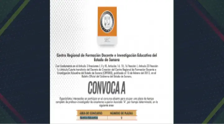 Concurso abierto para ocupar una plaza de tiempo  completo de profesor-investigador de enseñanza superior Asociado “A