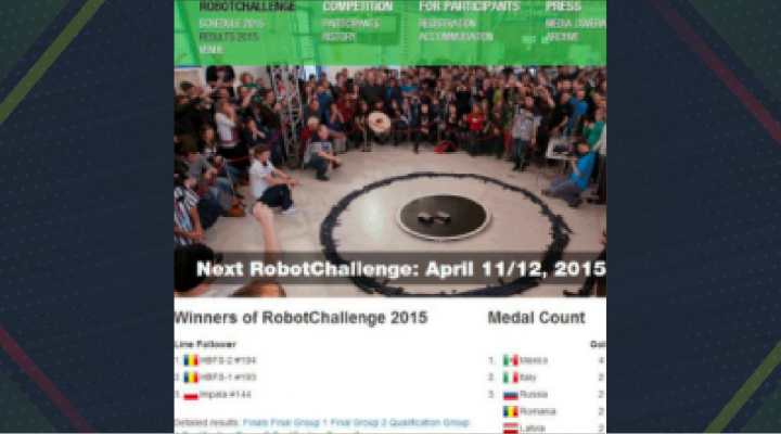 México, primer lugar en concurso Robotchallenge 2015