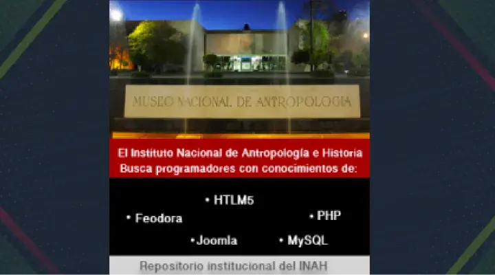 INAH busca programadores en la ciudad de México