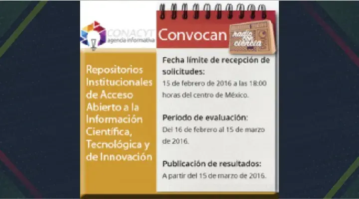 Convocan a desarrollar los Repositorios Institucionales de Acceso Abierto a la Información Científica, Tecnológica y de Innovación