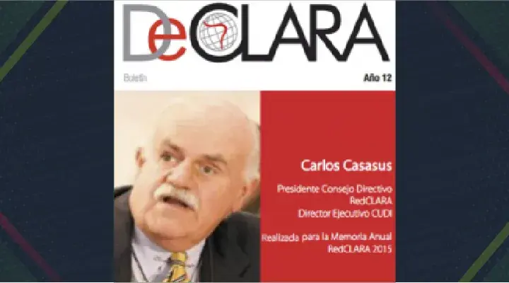 Carta realizada para la Memoria Anual RedCLARA 2015