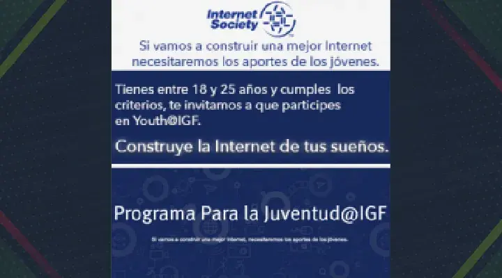 Convocatoria: Programa para la Juventud@IGF