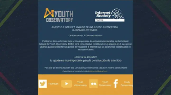 Convocatoria a presentar artículos para el libro: Juventud e Internet