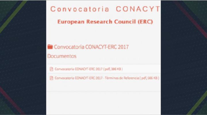 Convocatoria CONACYT – European Research Council (ERC)