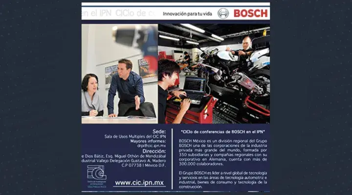 Ciclo de conferencias de BOSCH en el IPN