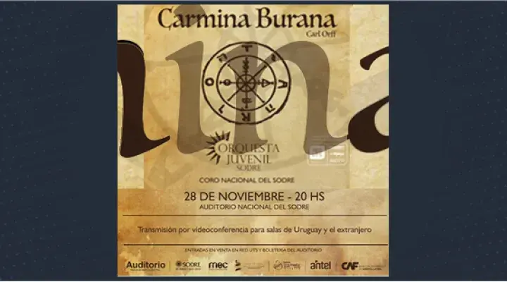 Concierto &quot;Carmina Burana&quot; de Carl Orff interpretado por la Orquesta Juvenil del SODRE