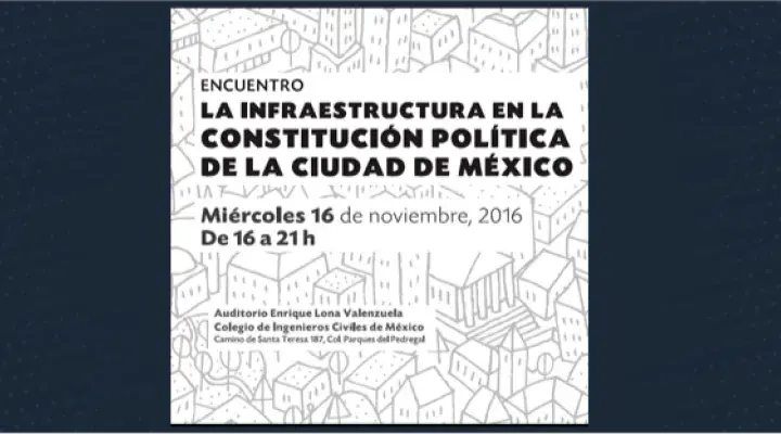 La infraestructura en la constitución política de la ciudad de México