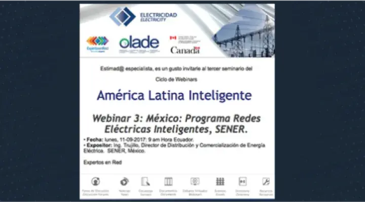 Webinar 3: México: Programa Redes Eléctricas Inteligentes, SENER