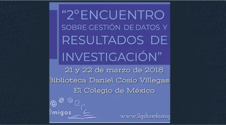 2º Encuentro sobre Gestión de Datos y Resultados de Investigación