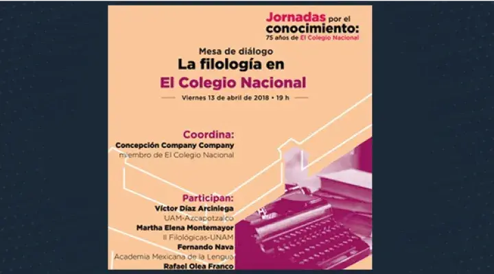 La filología en El Colegio Nacional