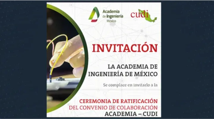Ceremonia de Ratificación del Convenio de Colaboración Academia – CUDI
