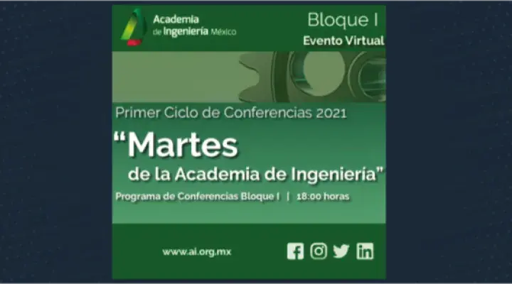Primer Ciclo de Conferencias 2021 de la Academia de Ingeniería: &quot;Martes de la Academia de Ingeniería&quot;