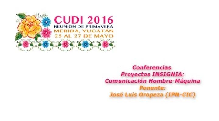 Preview image for the video "#CUDIPrimavera2016 Aplicaciones: Comunicación Hombre-Maquina".