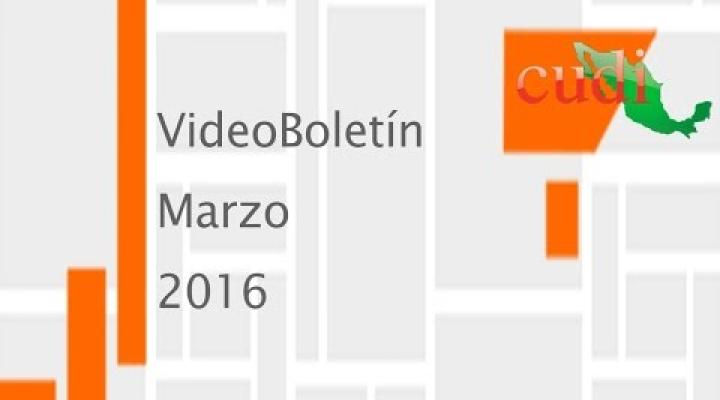 Preview image for the video "VideoBoletín Marzo 2016".