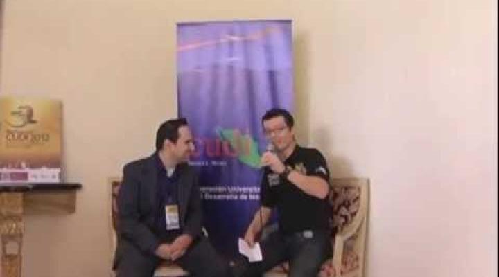 Preview image for the video "Entrevista con Jorge Luis Alanís en la Reunión de Otoño 2012, CUDI".