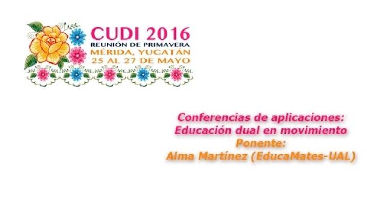 Preview image for the video "#CUDIPrimavera2016 Aplicaciones: Educación dual en movimiento".