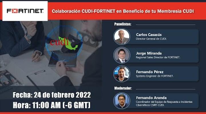 Preview image for the video "CUDI-Fortinet. Beneficios con tu membresía CUDI.".