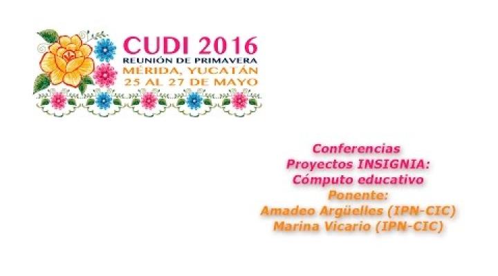 Preview image for the video "#CUDIPrimavera2016 Aplicaciones: Cómputo Educativo".