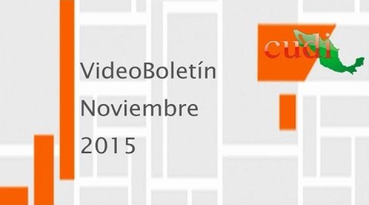 Preview image for the video "VideoBoletín Noviembre 2015".