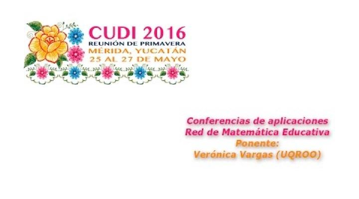 Preview image for the video "#CUDIPrimavera2016 Aplicaciones: Red de Matemática Educativa".