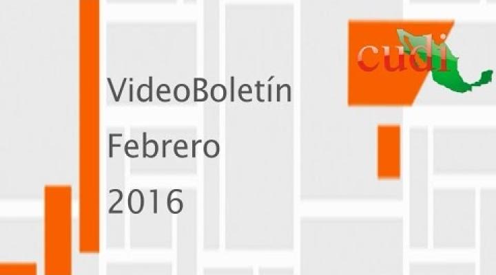Preview image for the video "VideoBoletín Febrero 2016".