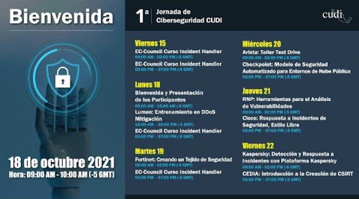 Preview image for the video "1ª Jornada de Ciberseguridad CUDI | Bienvenida".