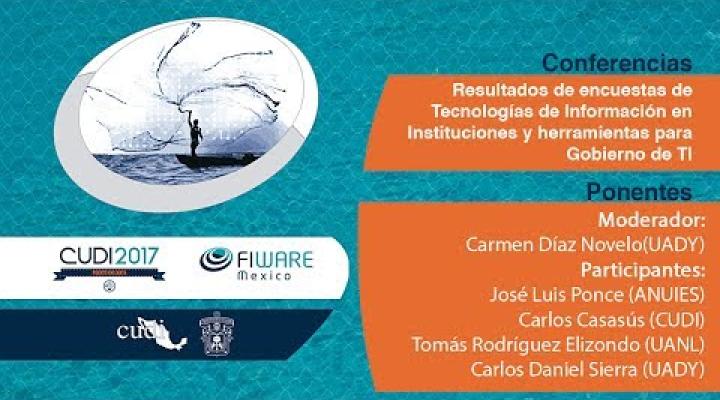Preview image for the video "#ReuniónCUDI2017 Resultados de encuestas de TI en Instituciones y herramientas para Gobierno de TI".