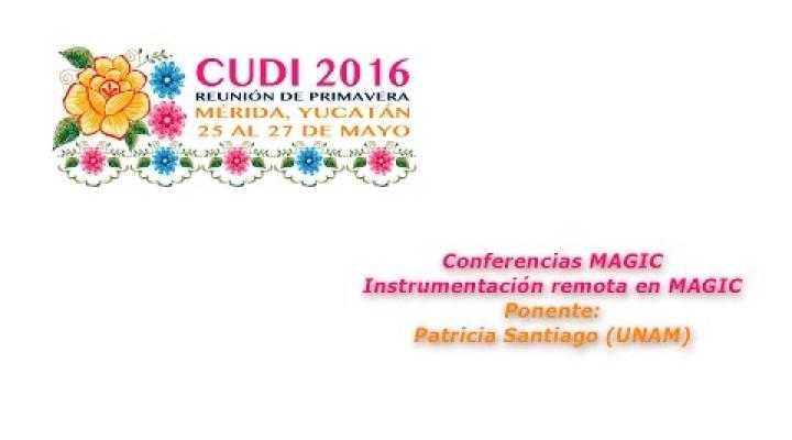Preview image for the video "#CUDIPrimavera2016 Aplicaciones: Instrumentación remota en MAGIC".