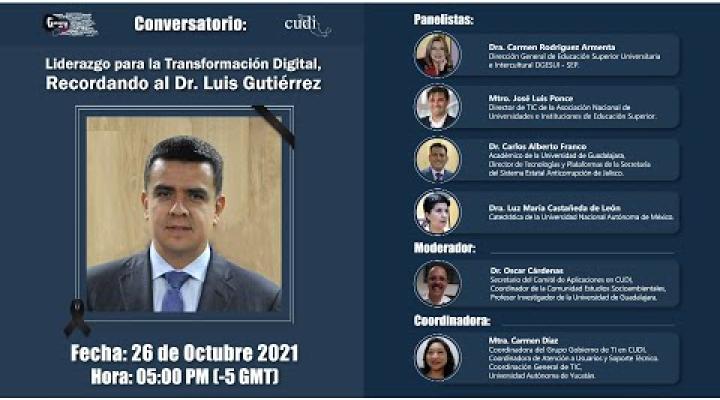 Preview image for the video "Liderazgo para la transformación digital, recordando al Dr. Luis Gutiérrez".