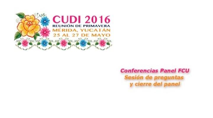 Preview image for the video "#CUDIPrimavera2016 Redes: Sesión de preguntas y cierre del panel FCU".