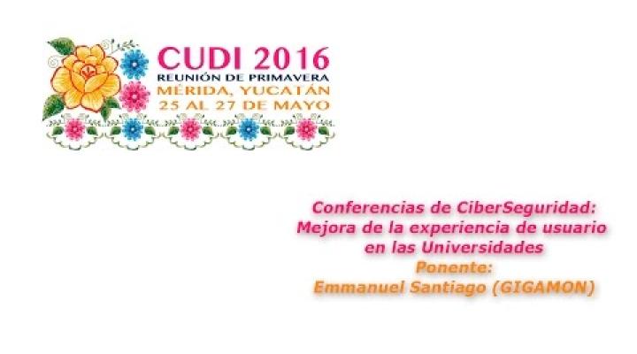 Preview image for the video "#CUDIPrimavera2016 Redes: Mejora de la experiencia de usuario en las Universidades".