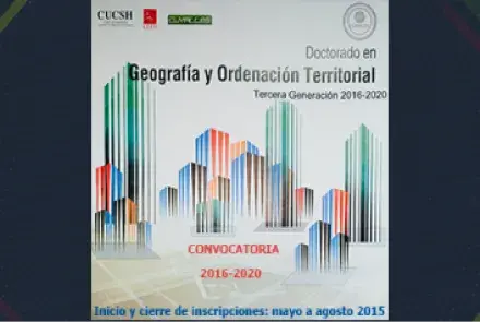 Doctorado en Geografía y Ordenación Territorial