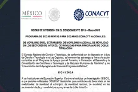 Convocatorias para becas de maestría y doctorado