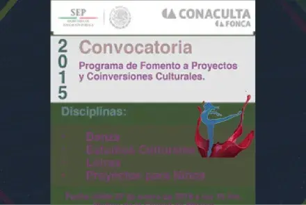 Alerta de fondos: Programa de Fomento a Proyectos y Coinversiones Culturales Convocatoria 2015