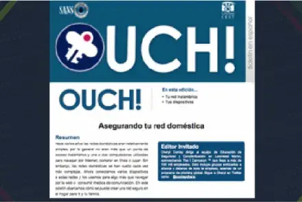 UNAM - CERT y boletín OUCH, navegación segura por internet