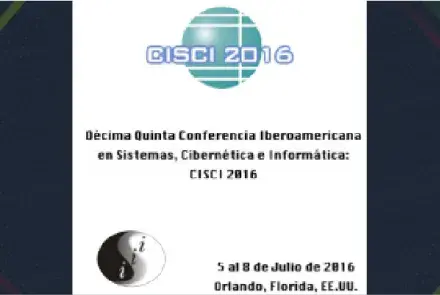 Llamado a presentar trabajos en CISCI 2016   