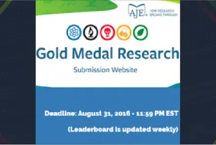 AJE 2016 Gold Medal Research Competition